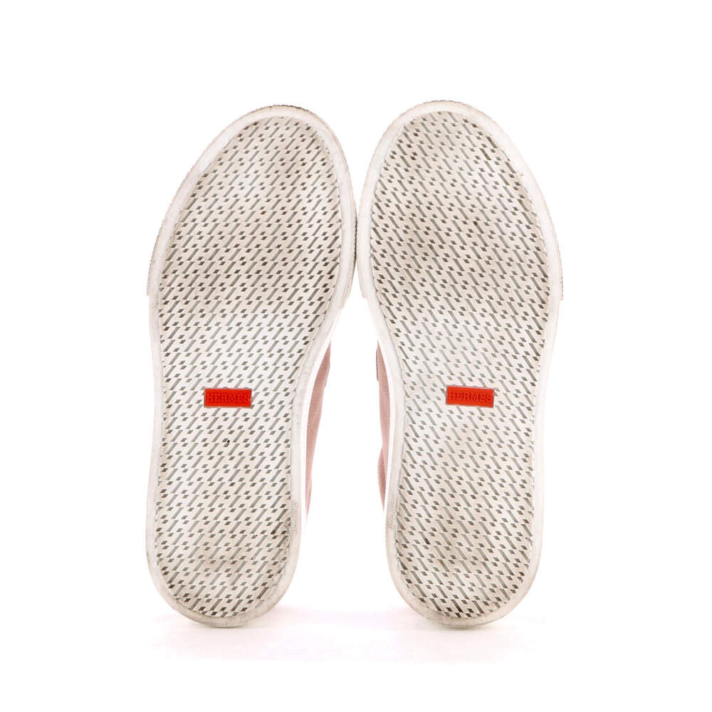 Hermes Women's Day Sneakers Leather and Canvas - Picture 4 of 6